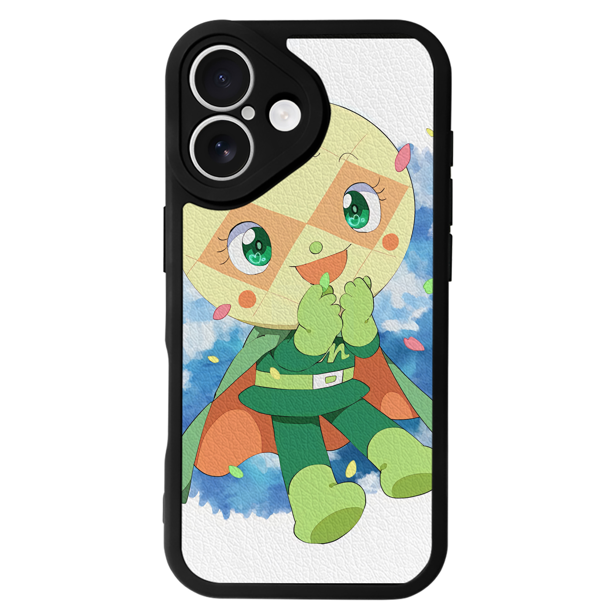 （画像用） アンパンマン Anpanman 【iPhone 16シリーズ対応】シリコンスマホケース（レザー調） 材質：シリコン